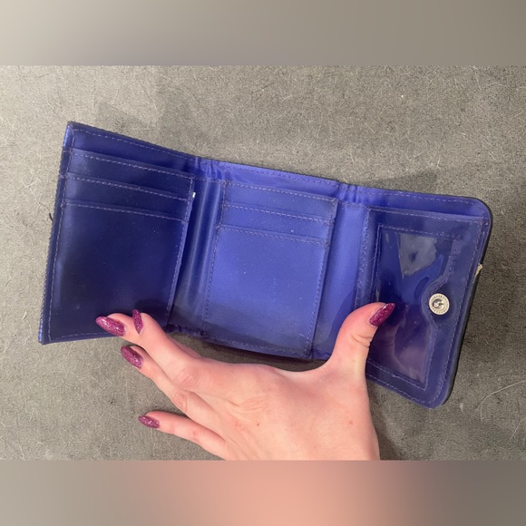 Purple tri-fold wallet— FREE if bundled with any other item. - Picture 3 of 4